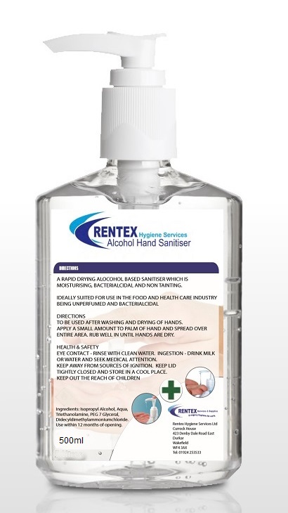 Alcohol hand sanitiser 500ml